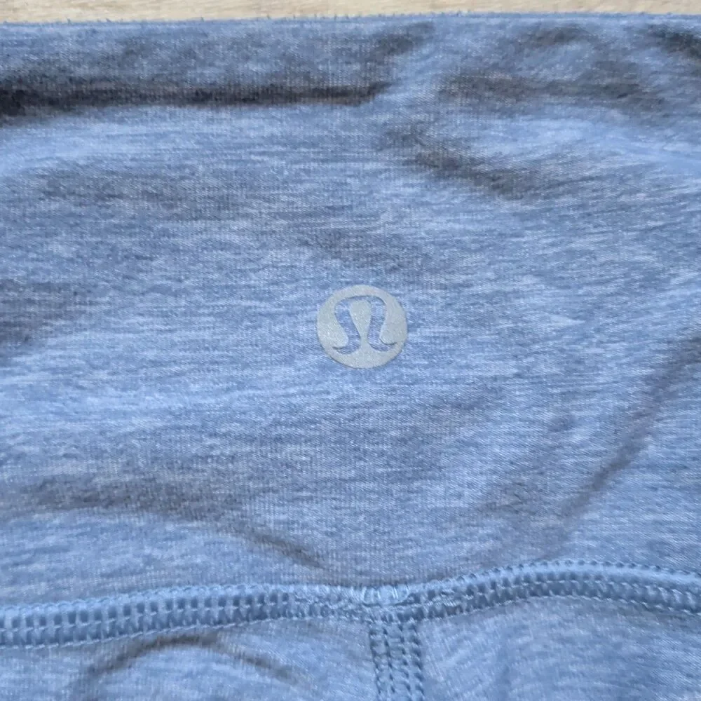 Lululemon Align Crop Leggings Size 4 Blue Heathered Yoga Athletic PantsCropped
